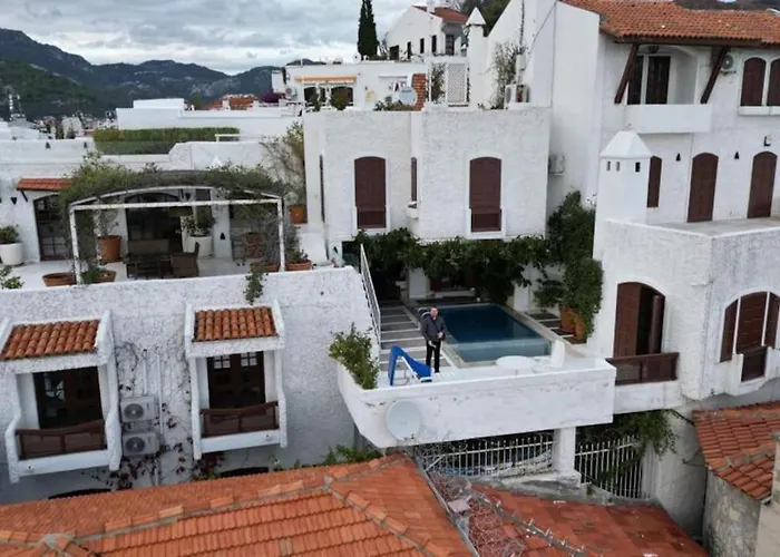 Castle81homes Blue - Sea View House Lägenhet Marmaris